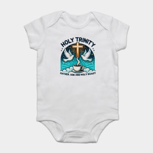 Holy Trinity Father Son and Holy Roast Baby Bodysuit